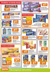 Gazetka promocyjna Gama - Gazetka Gama - Gazetka - ważna od 14.07 do 14.07.2026 - strona 4 - produkty: Lubella, Ciastka, Jutrzenka, Bell, Kinder Bueno, Chałwa, 7 Days, Rogal, Grześki, Czekolada, Bella, Precelki, Gala, Kakao, Oreo, Krakersy, Biszkopty, Kinder, Milka, Fa