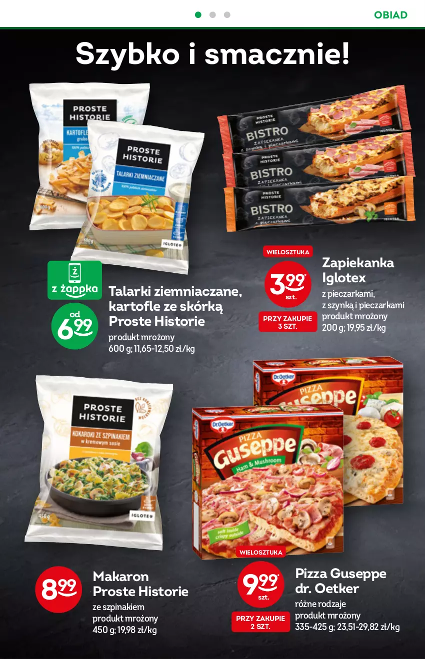 Gazetka promocyjna Żabka - ważna 28.09 do 04.10.2022 - strona 34 - produkty: Dr. Oetker, Makaron, Piec, Pieczarka, Pizza, Szpinak, Zapiekanka