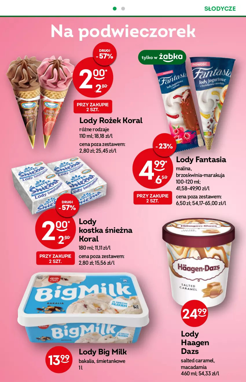 Gazetka promocyjna Żabka - ważna 28.09 do 04.10.2022 - strona 40 - produkty: Big Milk, Fa, Fanta, Lody