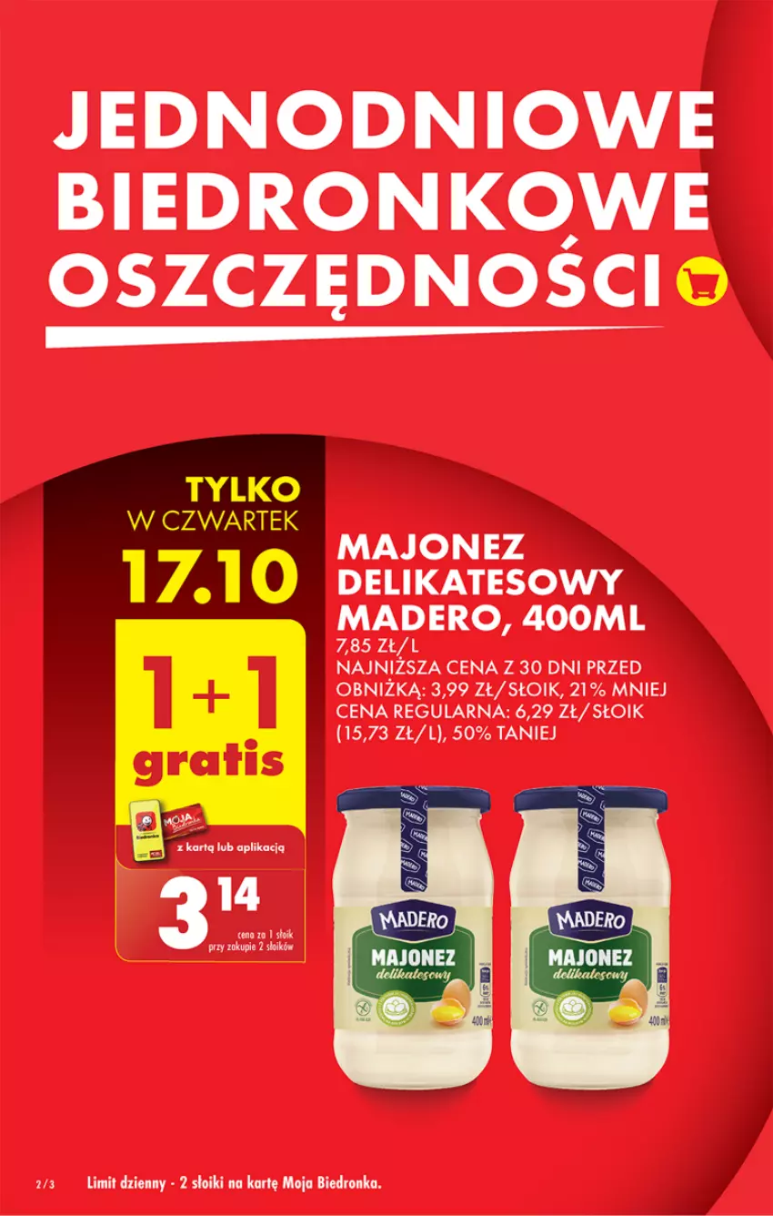 Gazetka promocyjna Biedronka - Od czwartku - ważna 17.10 do 23.10.2024 - strona 2 - produkty: Dron, Majonez