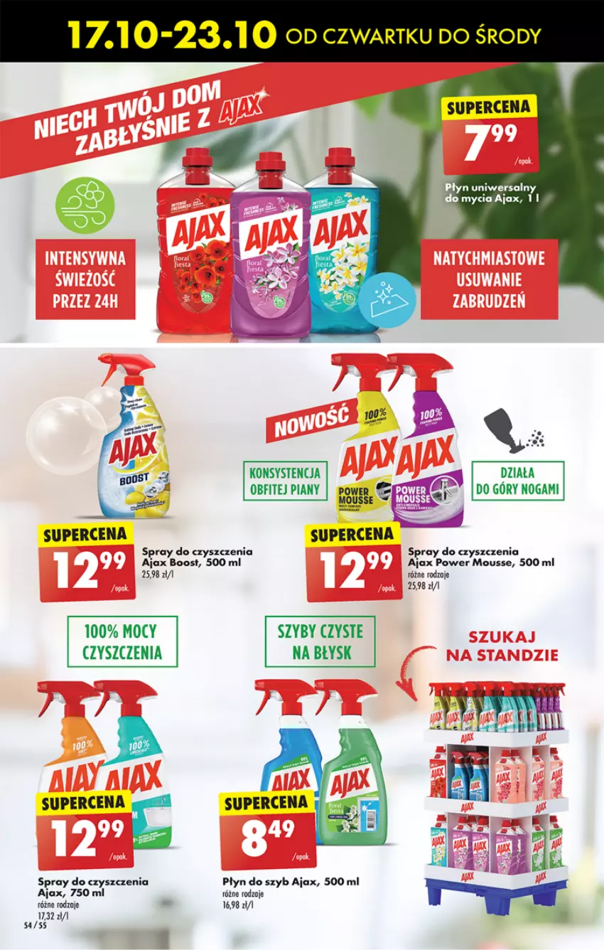 Gazetka promocyjna Biedronka - Od czwartku - ważna 17.10 do 23.10.2024 - strona 58 - produkty: Ajax, Fa, Płyn do szyb, Spray do czyszczenia