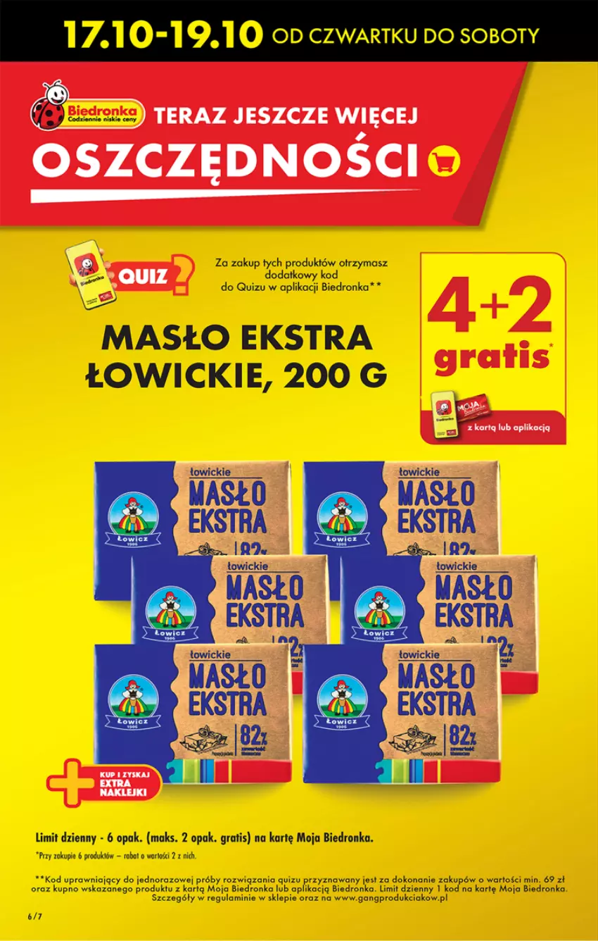 Gazetka promocyjna Biedronka - Od czwartku - ważna 17.10 do 23.10.2024 - strona 6 - produkty: Dron, Gra, Masło, Quiz