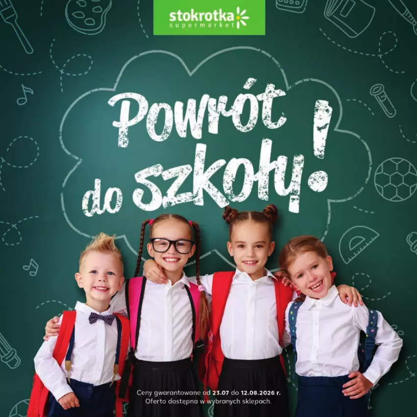 Gazetka promocyjna Stokrotka - Katalog Witaj Szkoło! - ważna 23.07 do 12.08.2026 - strona 1