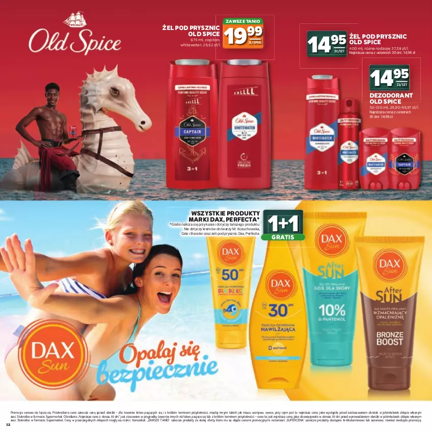 Gazetka promocyjna Stokrotka - Katalog Witaj Szkoło! - ważna 23.07 do 12.08.2026 - strona 52 - produkty: Booster, DAX, Dezodorant, Gra, Mięso, Old Spice, Owoce, Perfecta, Warzywa