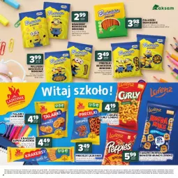 Gazetka promocyjna Stokrotka - Katalog Witaj Szkoło! - Gazetka - ważna od 12.08 do 12.08.2026 - strona 24 - produkty: Cebula, Warzywa, Ser, Lajkonik, Beskidzki, Chrupki, Lorenz, Owoce, Monster Munch, Precelki, Krakersy, Mięso