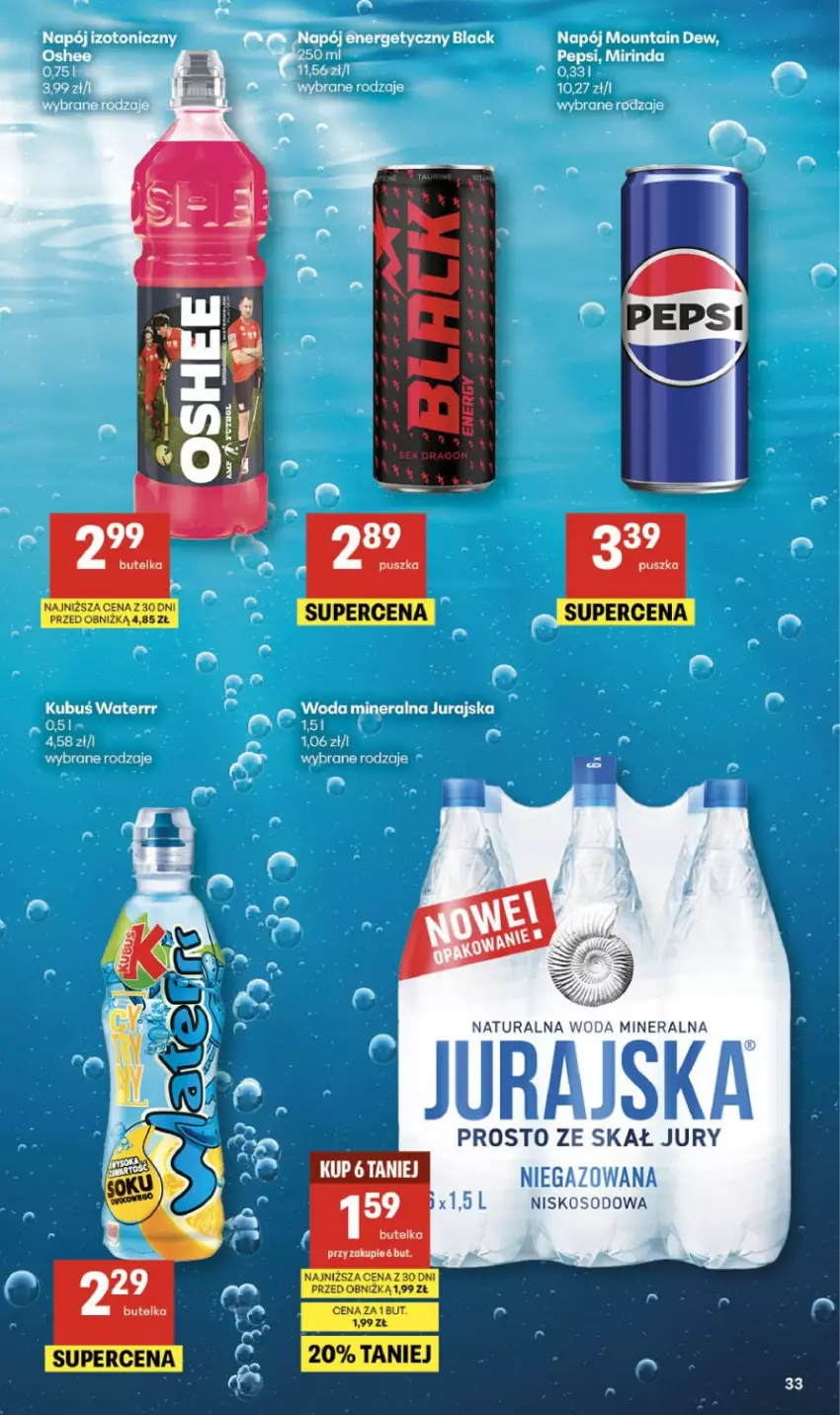 Gazetka promocyjna Delikatesy Centrum - Franczyza DC10 Czwartek - ważna 05.03 do 11.03.2026 - strona 33 - produkty: Woda, Woda mineralna