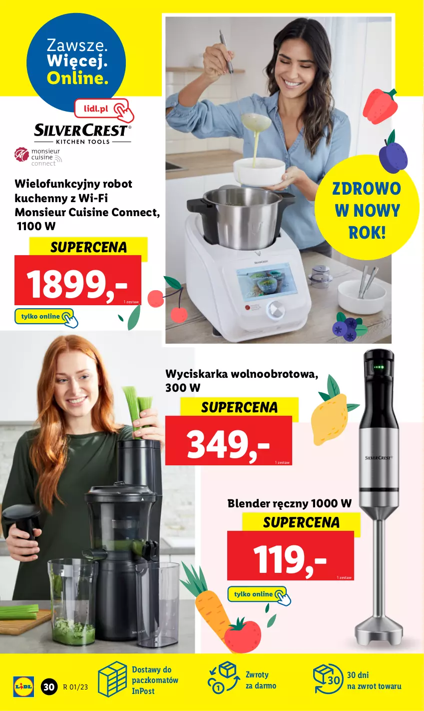 Gazetka promocyjna Lidl - GAZETKA - ważna 02.01 do 07.01.2023 - strona 36 - produkty: Blender, Blender ręczny, Robot, Wyciskarka, Wyciskarka wolnoobrotowa