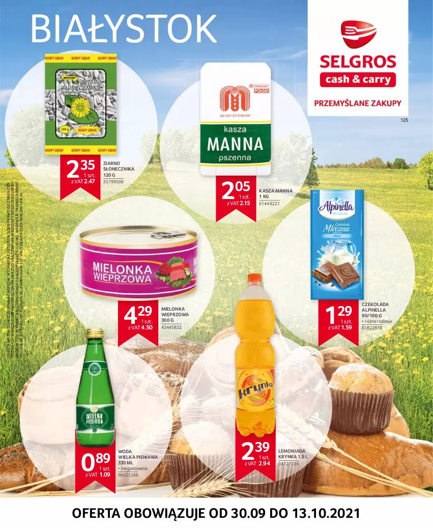 Gazetka promocyjna Selgros - Extra Oferta - ważna 01.09 do 30.09.2021 - strona 42 - produkty: Czekolada, Fa, Kasza, Lemoniada, Tran, Woda