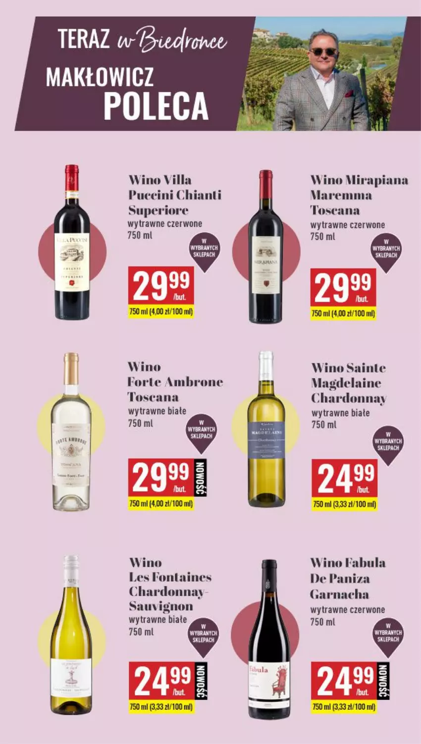 Gazetka promocyjna Biedronka - Czas na Toast - ważna 08.03 do 20.03.2021 - strona 3 - produkty: Chardonnay, Chia, Chianti, Dron, Fa, Tera, Wino