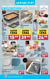 Gazetka promocyjna Aldi - Artykuły przemysłowe i tekstylia - Gazetka - ważna od 03.08 do 03.08.2024 - strona 4 - produkty: Piec, Por, Tortownica, Pojemnik, Forma do pieczenia, Sałat, Podkładka, Keksówka, Blacha do pieczenia, Olej, Ocet, Podkład, Kuchenki mikrofalowe, Fa