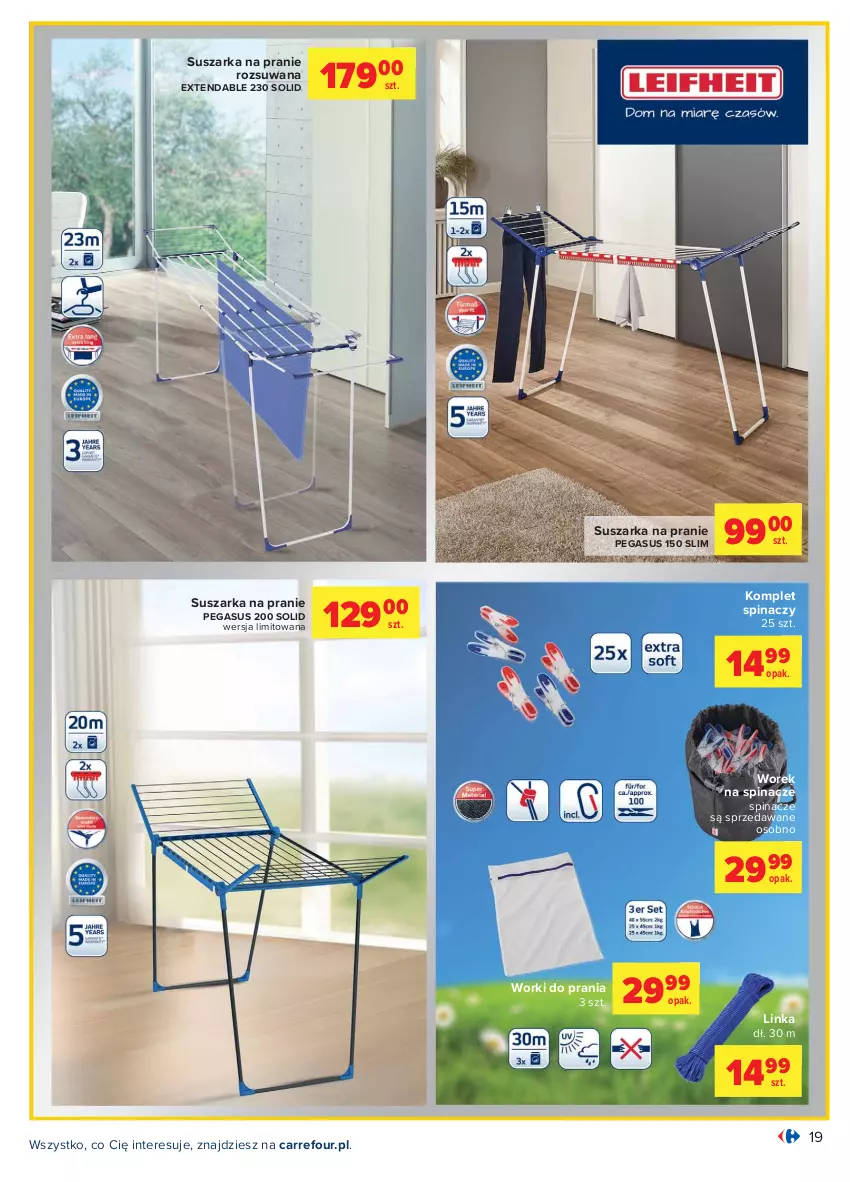 Gazetka promocyjna Carrefour - Gazetka Carrefour - ważna 19.04 do 30.04.2021 - strona 19 - produkty: Asus, Inka, Suszarka, Suszarka na pranie