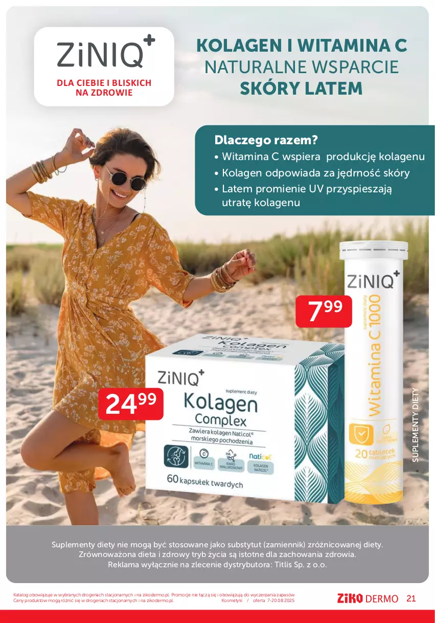 Gazetka promocyjna Ziko - Gazetka Ziko Dermo - ważna 07.08 do 20.08.2025 - strona 21 - produkty: Kolagen, Zdrowie