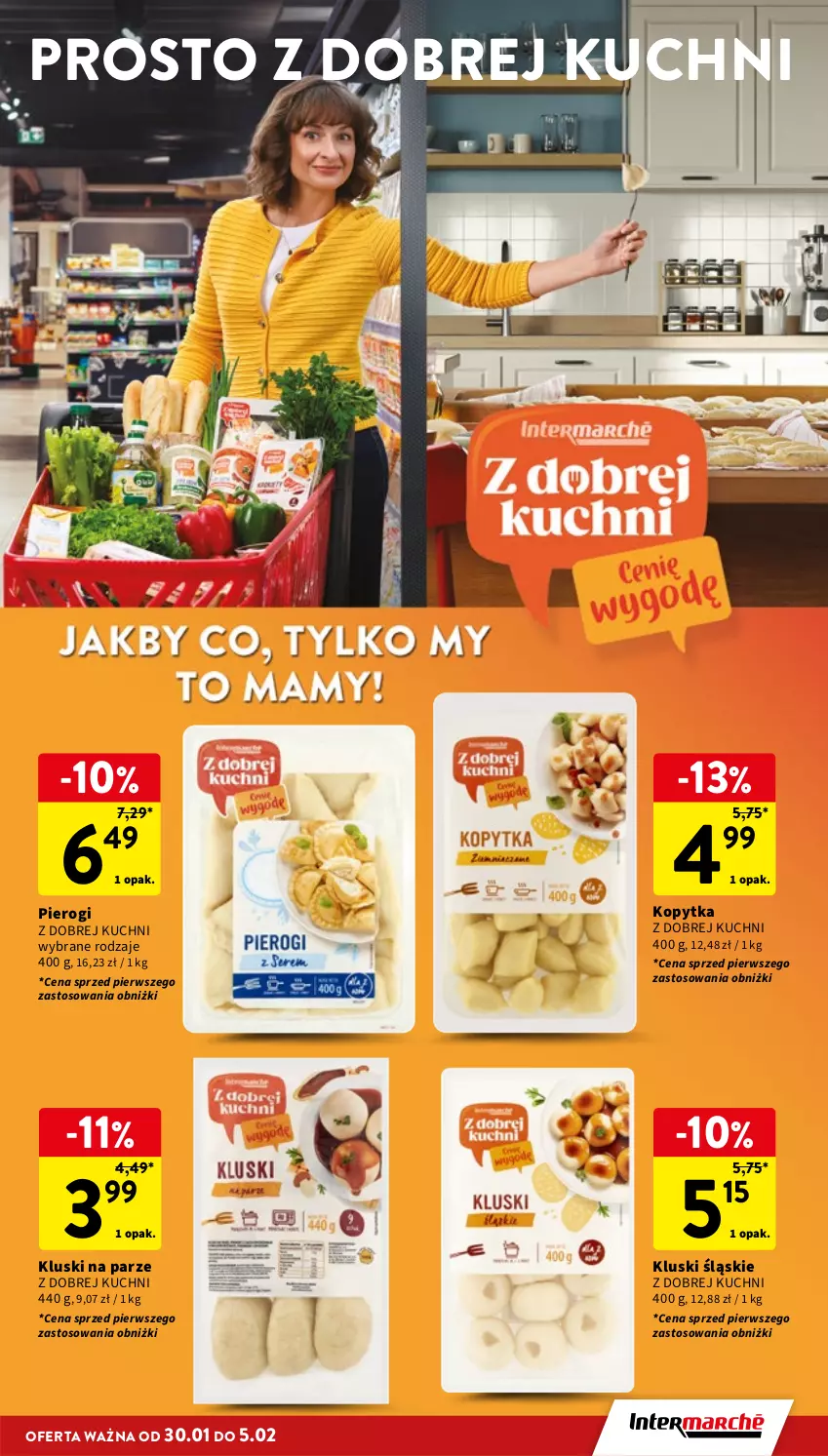 Gazetka promocyjna Intermarche - Gazetka Intermarche - ważna 30.01 do 05.02.2025 - strona 19 - produkty: Kluski na parze, Kopytka, Pierogi