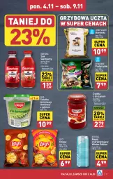 Gazetka promocyjna Aldi - Pełna oferta - Gazetka - ważna od 09.11 do 09.11.2024 - strona 21 - produkty: Chrzan, Sałatka, Dawtona, Sok, Red Bull, Chipsy, Podgrzybki, Dega, Sałat, Borowiki, Napój