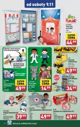 Gazetka promocyjna Aldi - Pełna oferta - Gazetka - ważna od 09.11 do 09.11.2024 - strona 32 - produkty: Gry, Chodzik, Walizka, Cynk, Kask, Pojazd, Mattel, Pojazdy budowlane, Drzwi, Lalka, Hot Wheels, Monte