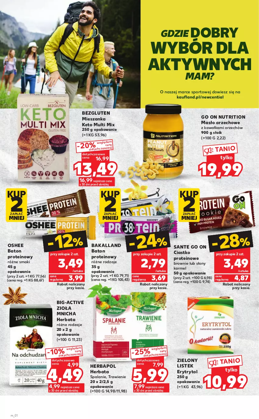 Gazetka promocyjna Kaufland - Oferta ważna od 26.01.2023 do 08.02.2023 lub do wyczerpania zapasów. - ważna 26.01 do 08.02.2023 - strona 4 - produkty: Bakalland, Baton, Brownie, Herbapol, Herbata, Kawa, Masło, Masło orzechowe, O nas, Oshee, Por, Sante, Sport, Stek