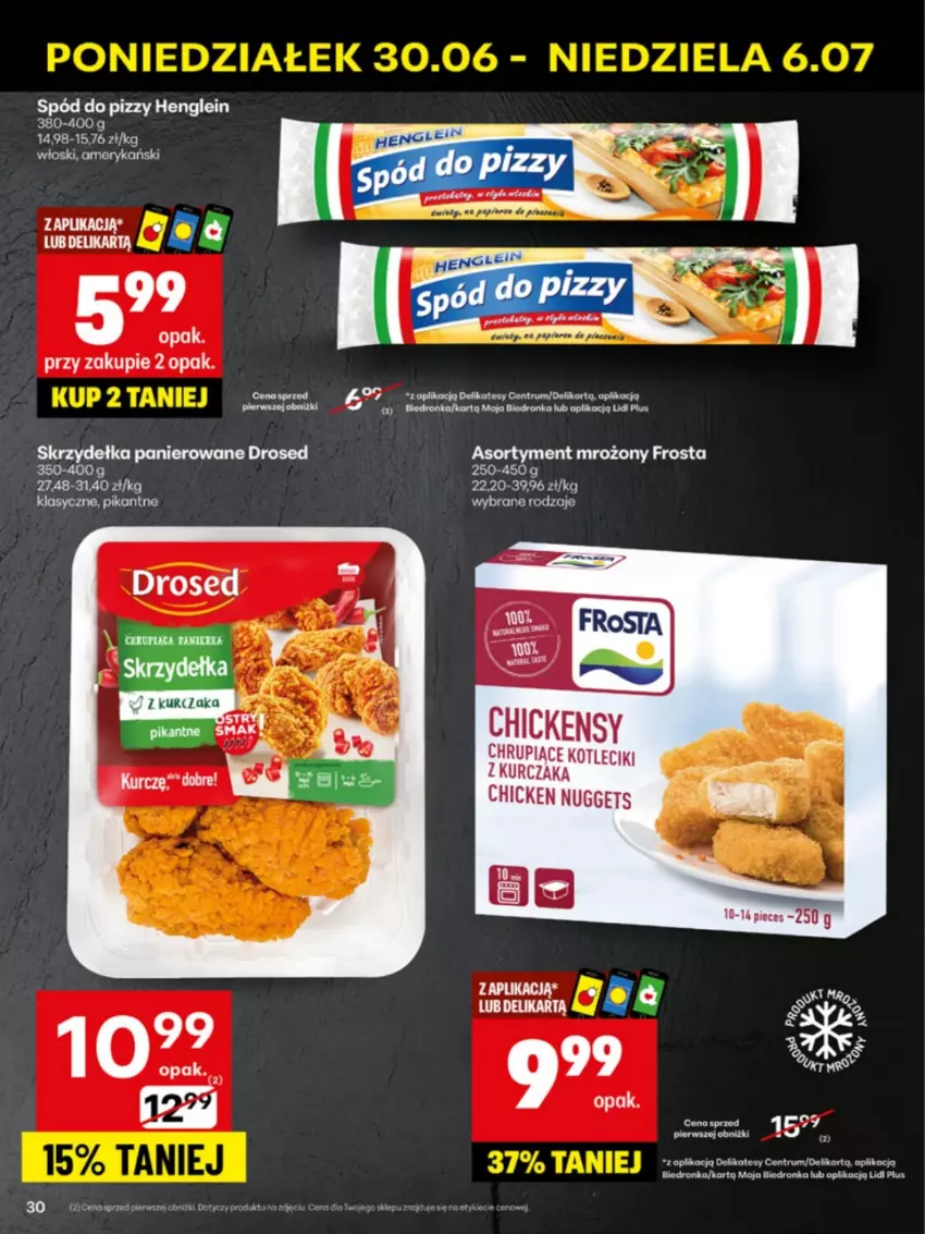 Gazetka promocyjna Delikatesy Centrum - Franczyza DC27 Poniedziałek - ważna 30.06 do 06.07.2025 - strona 30 - produkty: Dron, Frosta, Koc, Kurczak, Obraz, Rum, Spód do pizzy