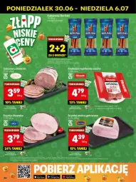 Gazetka promocyjna Delikatesy Centrum - Franczyza DC27 Poniedziałek - Gazetka - ważna od 06.07 do 06.07.2025 - strona 44 - produkty: Por, Salceson, Szynka, Kabanos, Kiełbasa, Berlinki