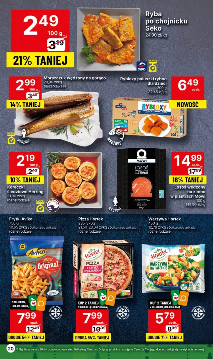 Gazetka promocyjna Delikatesy Centrum - Gazetka DC45 czw-sr - ważna 16.11 do 22.11.2023 - strona 20 - produkty: Dzieci, Frytki, Hortex, Kawa, SEKO, Tusz, Warzywa, Woda