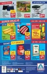 Gazetka promocyjna Aldi - Oferta weekendowa - Gazetka - ważna od 04.04 do 04.04.2026 - strona 14 - produkty: Banany, Kujawski, Sok, Ser, Por, Gra, Polędwiczka wieprzowa, Sokołów, Parówki, Mięsne specjały, O nas, Szynka konserwowa, Szynka, Morliny, Pierre Cardin, Biuro, Patelnia, Olej, Berlinki, Bokserki