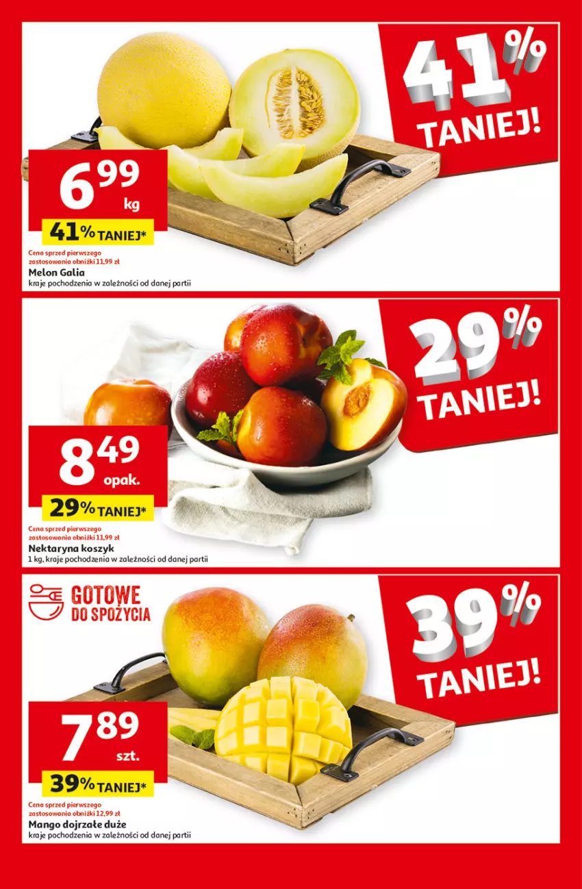 Gazetka promocyjna Auchan - Gazetka CENY W DÓŁ Hipermarket Auchan - ważna 13.06 do 19.06.2024 - strona 13 - produkty: Fa, Kosz, Mango, Melon, Nektar