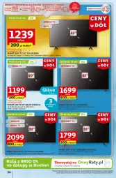 Gazetka promocyjna Auchan - Gazetka CENY W DÓŁ Hipermarket Auchan - Gazetka - ważna od 19.06 do 19.06.2024 - strona 42 - produkty: LED TV, Samsung, LG