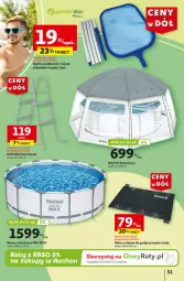 Gazetka promocyjna Auchan - Gazetka CENY W DÓŁ Hipermarket Auchan - Gazetka - ważna od 19.06 do 19.06.2024 - strona 59 - produkty: Namiot, Inka, Kije, Siatka, Fa