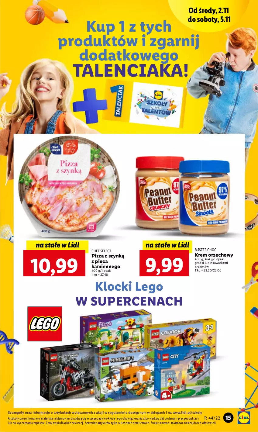 Gazetka promocyjna Lidl - GAZETKA - ważna 02.11 do 05.11.2022 - strona 15 - produkty: Kawa, Krem orzechowy, Piec, Pizza