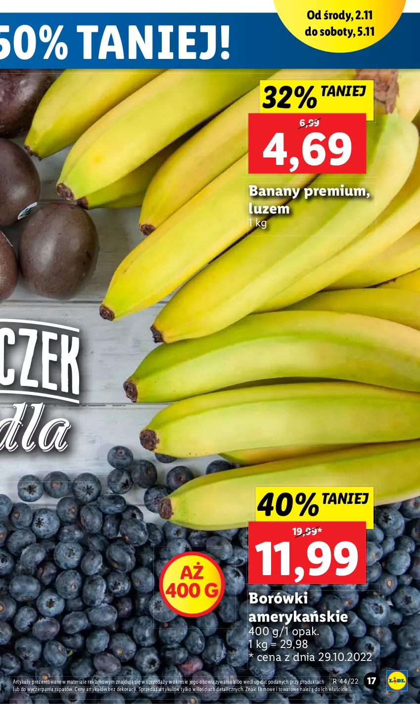 Gazetka promocyjna Lidl - GAZETKA - ważna 02.11 do 05.11.2022 - strona 17 - produkty: Banany