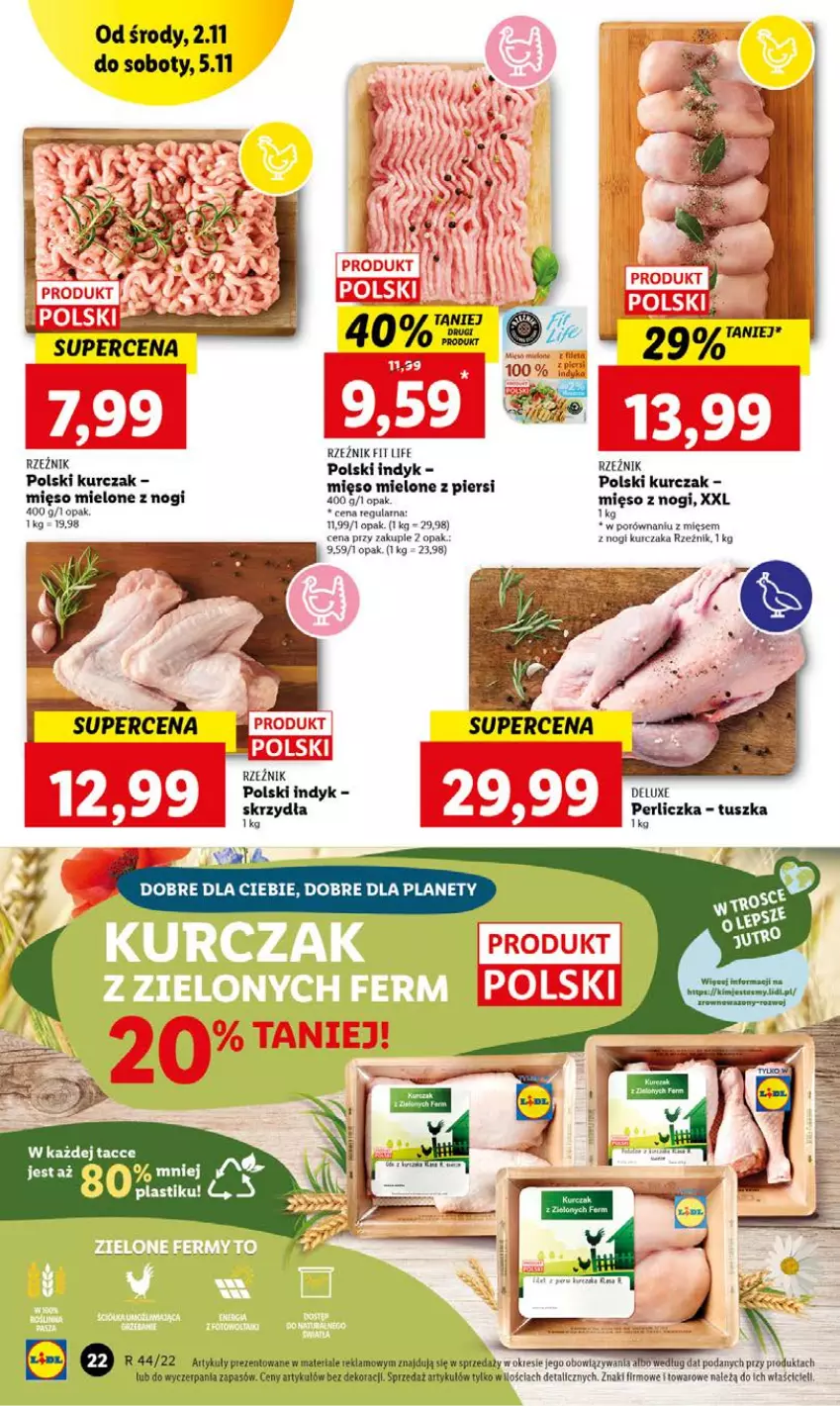 Gazetka promocyjna Lidl - GAZETKA - ważna 02.11 do 05.11.2022 - strona 24 - produkty: Kurczak, Mięso, Mięso mielone, Perliczka, Por, Tusz