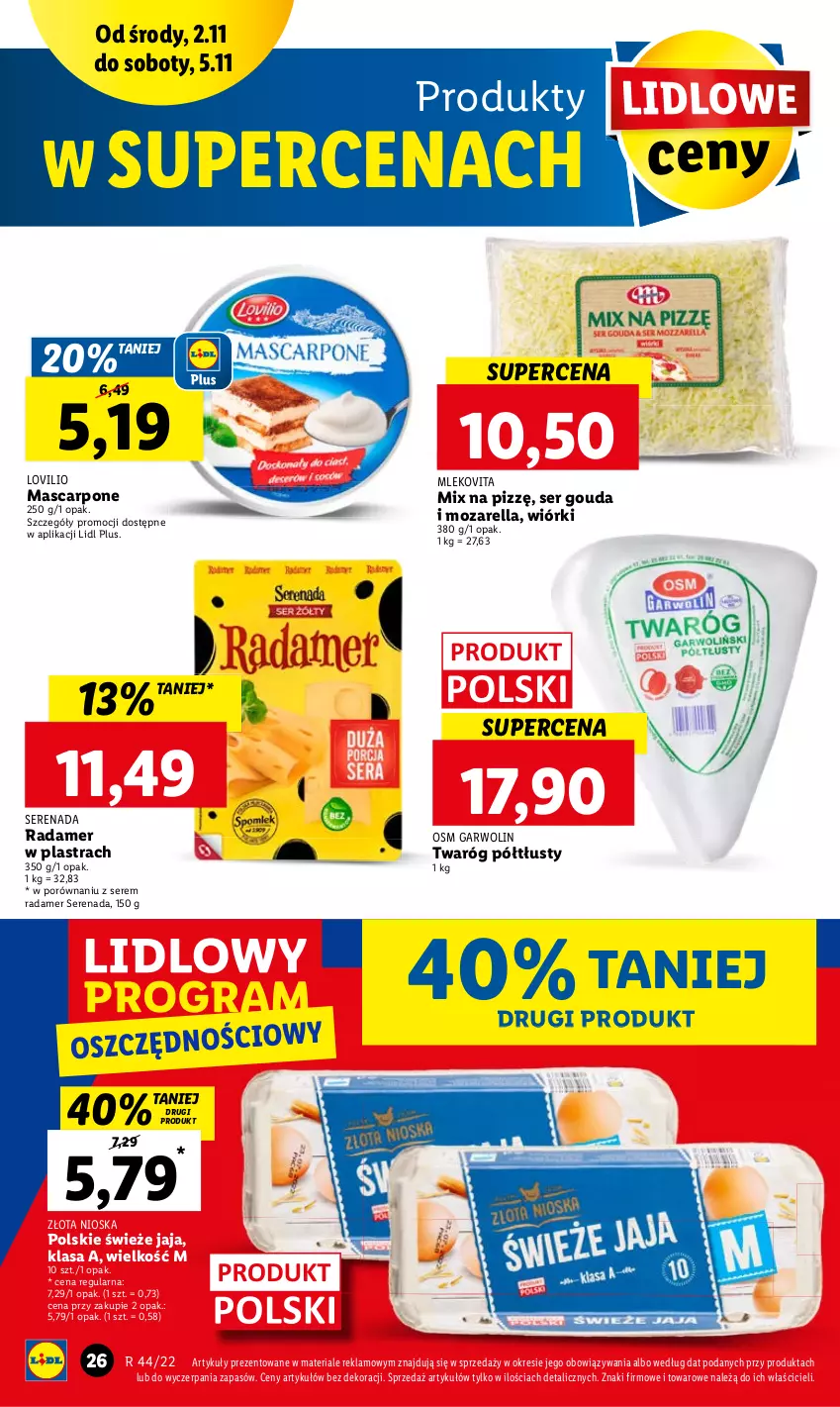 Gazetka promocyjna Lidl - GAZETKA - ważna 02.11 do 05.11.2022 - strona 28 - produkty: Por, Radamer, Ser