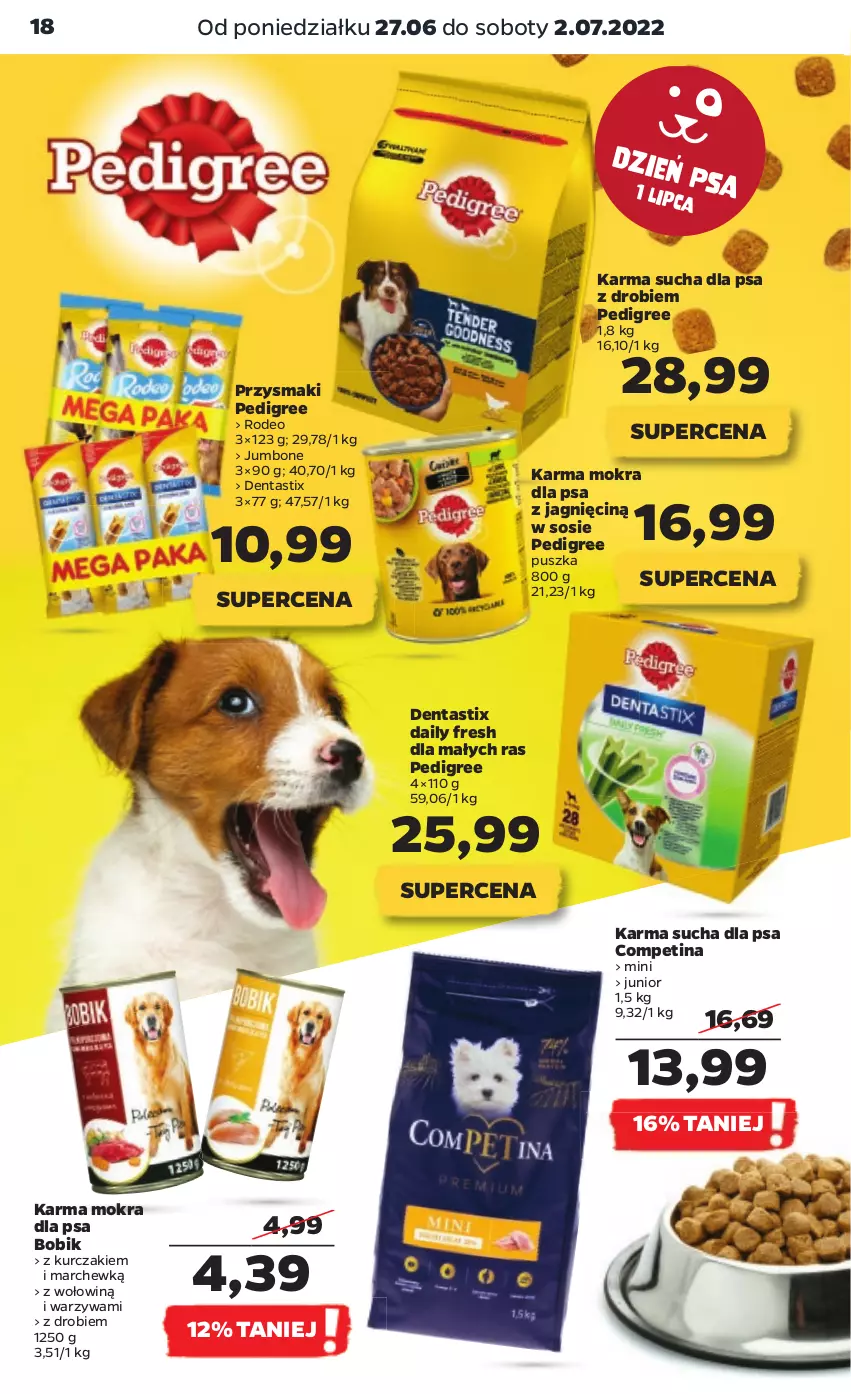 Gazetka promocyjna Netto - Gazetka spożywcza 27.06-02.07 - ważna 27.06 do 02.07.2022 - strona 18 - produkty: Kurczak, Pedigree, Przysmaki, Sos, Warzywa