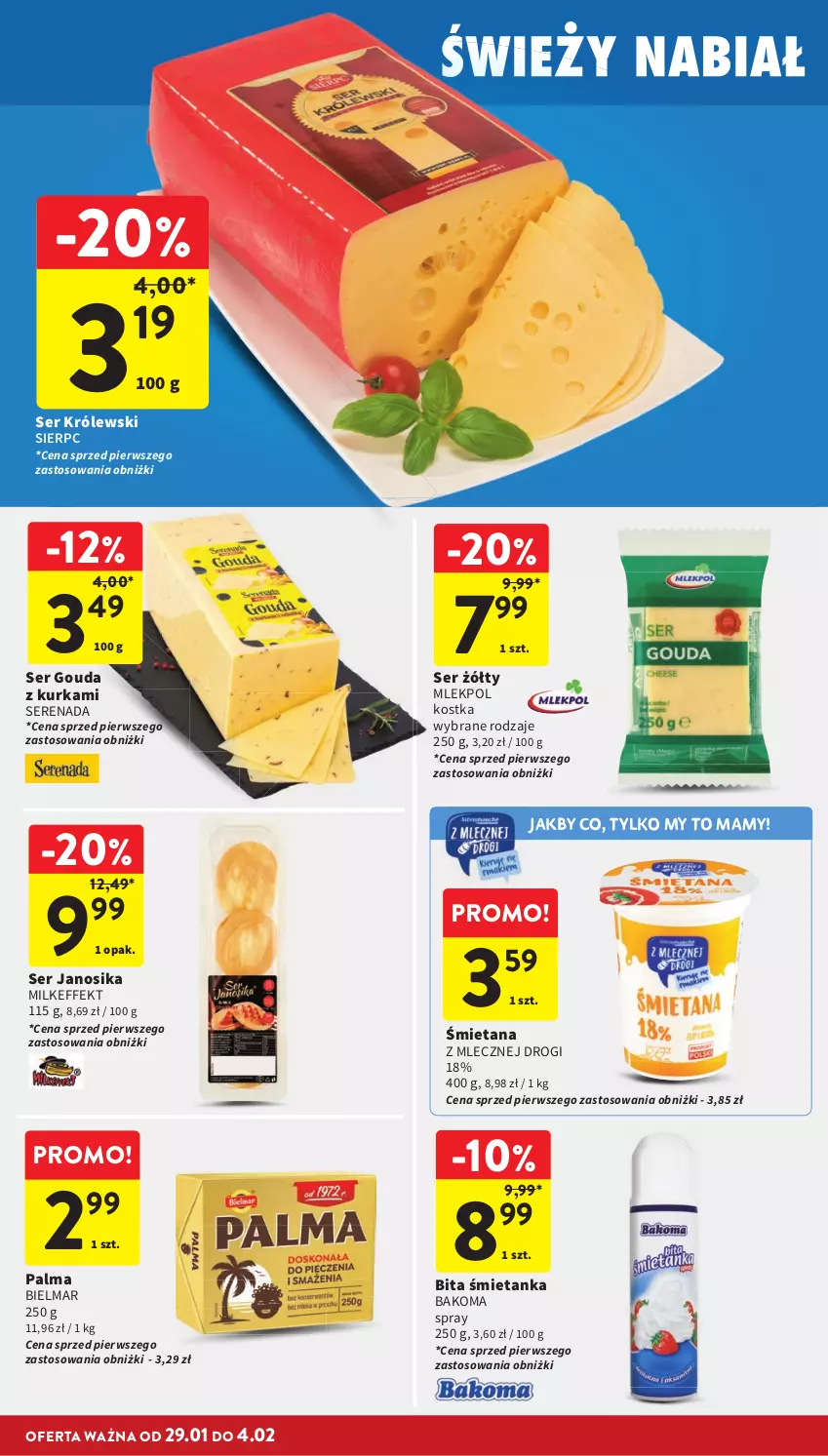 Gazetka promocyjna Intermarche - Gazetka Intermarche - ważna 29.01 do 04.02.2026 - strona 22 - produkty: Bakoma, Gouda, Królewski, Palma, Ser