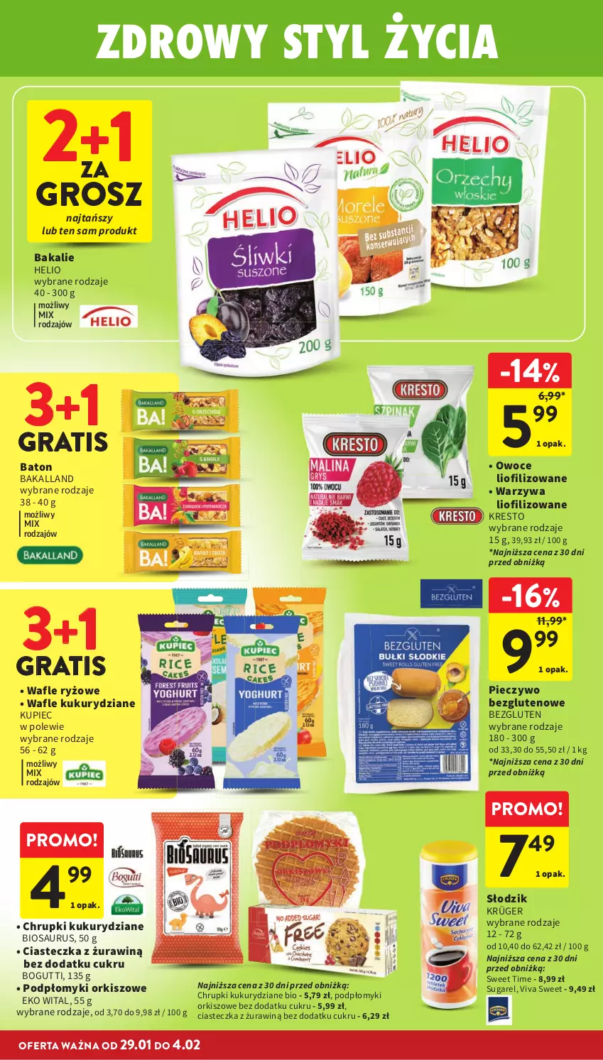 Gazetka promocyjna Intermarche - Gazetka Intermarche - ważna 29.01 do 04.02.2026 - strona 30 - produkty: Bakalland, Baton, Chrupki, Gra, Helio, Kupiec, Owoce, Piec, Pieczywo, Ryż, Wafle, Warzywa