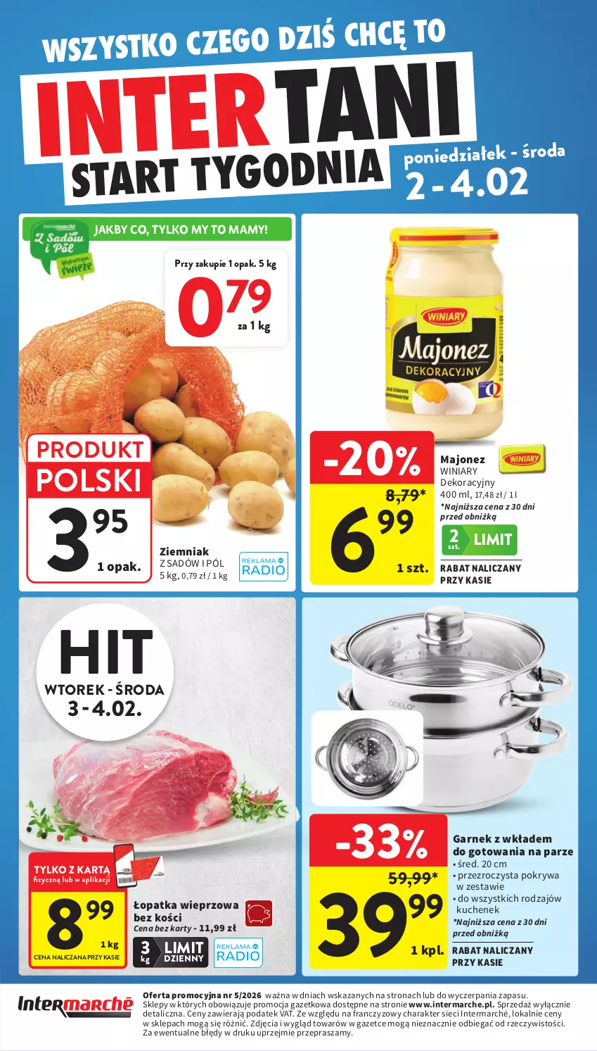 Gazetka promocyjna Intermarche - Gazetka Intermarche - ważna 29.01 do 04.02.2026 - strona 45 - produkty: Garnek, Majonez, Pokrywa, Winiary