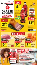 Gazetka promocyjna Intermarche - Gazetka Intermarche - Gazetka - ważna od 04.02 do 04.02.2026 - strona 1 - produkty: Piwa, Piec, Nutella, Papier, Szynka wieprzowa, Coca-Cola, Pojemnik, Napoje, Tran, Szynka, Pieczarka, Ferrero, Fanta, Sprite, Olewnik, Fa