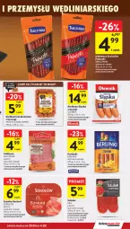 Gazetka promocyjna Intermarche - Gazetka Intermarche - Gazetka - ważna od 04.02 do 04.02.2026 - strona 17 - produkty: Sok, Salami, Sokołów, Bell, Parówki, Szynka, Tarczyński, Kabanos, Kiełbasa, Olewnik, Berlinki, Kiełbasa śląska