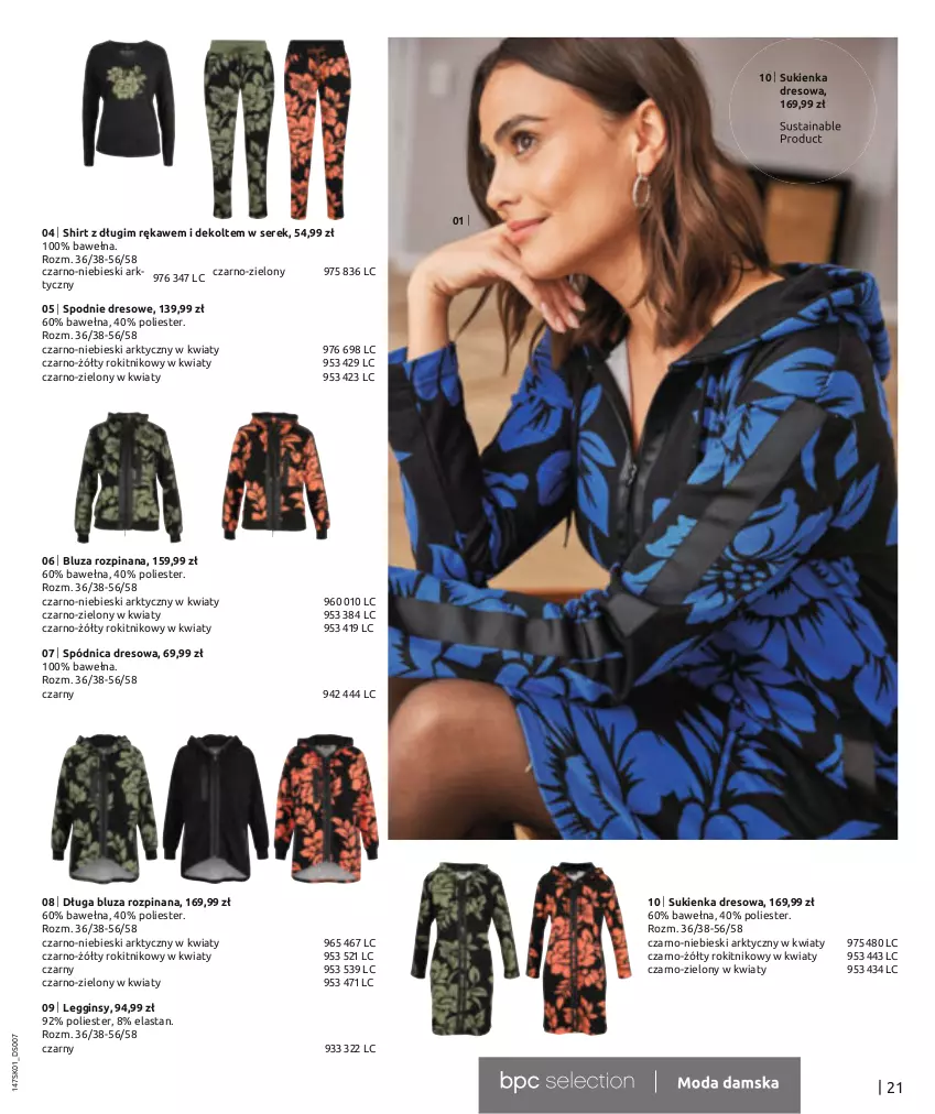 Gazetka promocyjna Bonprix - Total Look - ważna 18.01 do 18.07.2023 - strona 23 - produkty: Bluza, Dres, Gin, Legginsy, Ser, Serek, Spódnica, Spodnie, Spodnie dresowe, Sukienka, Wełna