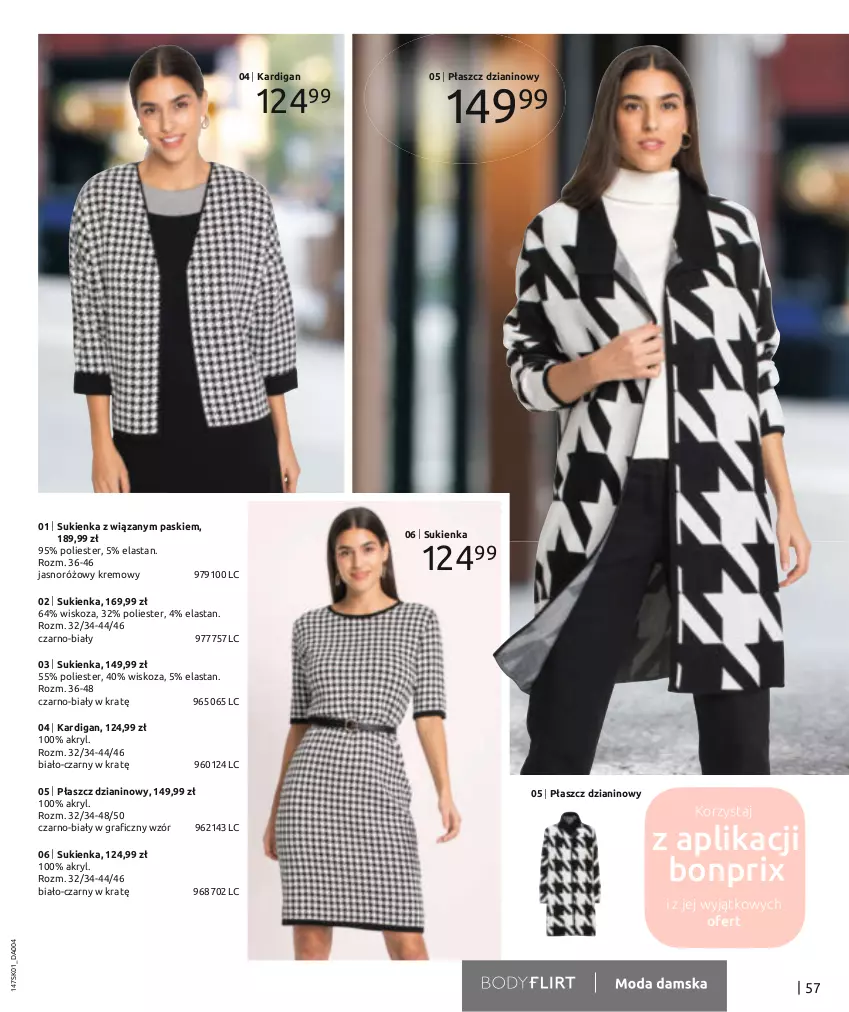 Gazetka promocyjna Bonprix - Total Look - ważna 18.01 do 18.07.2023 - strona 59 - produkty: Gra, Kardigan, Płaszcz, Sukienka