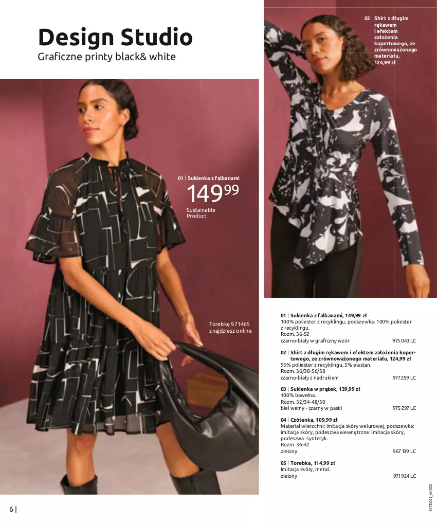 Gazetka promocyjna Bonprix - Total Look - ważna 18.01 do 18.07.2023 - strona 8 - produkty: Fa, Gra, Lack, Sukienka, Torebka, Wełna