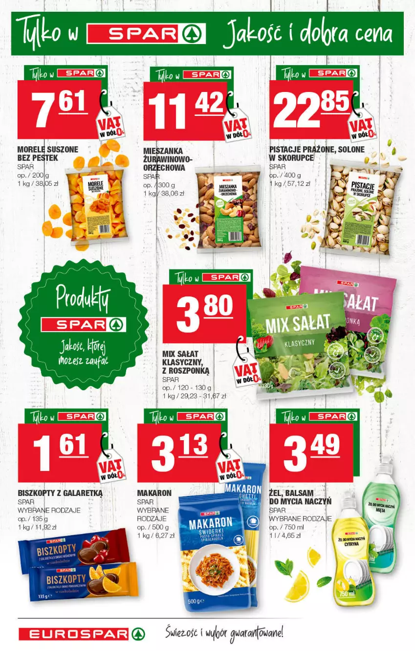 Gazetka promocyjna Spar - EuroSpar - ważna 30.01 do 12.02.2022 - strona 14 - produkty: Biszkopty, Fa, Gala, Makaron, Pistacje, Sałat, Stek, Wino