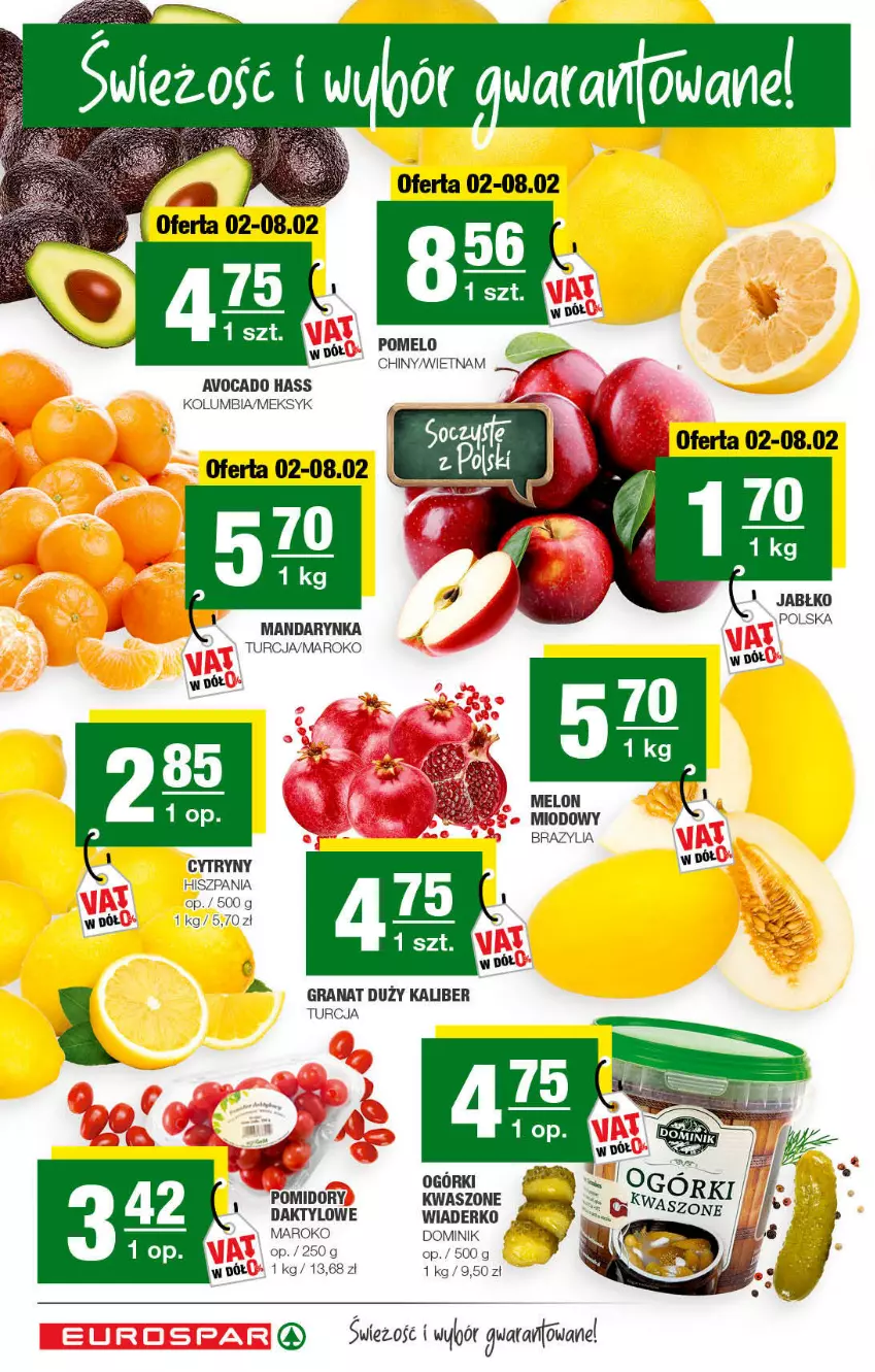 Gazetka promocyjna Spar - EuroSpar - ważna 30.01 do 12.02.2022 - strona 6 - produkty: Avocado, Cytryny, Gra, Granat, LG, Melon, Pomelo, Pomidory