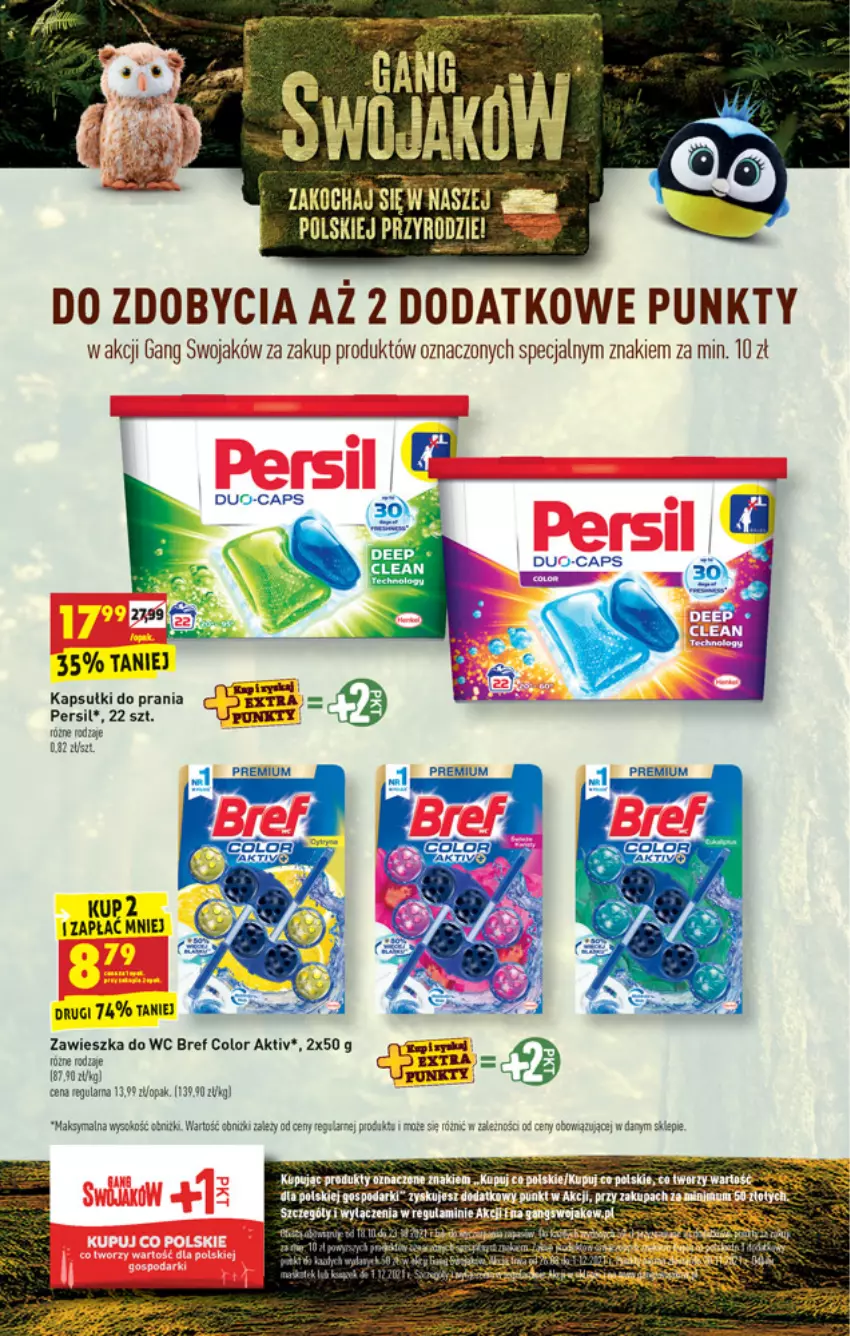 Gazetka promocyjna Biedronka - ważna 18.10 do 23.10.2021 - strona 9 - produkty: Bref, Gala, Kapsułki do prania, Persil, Por, Zawieszka do wc