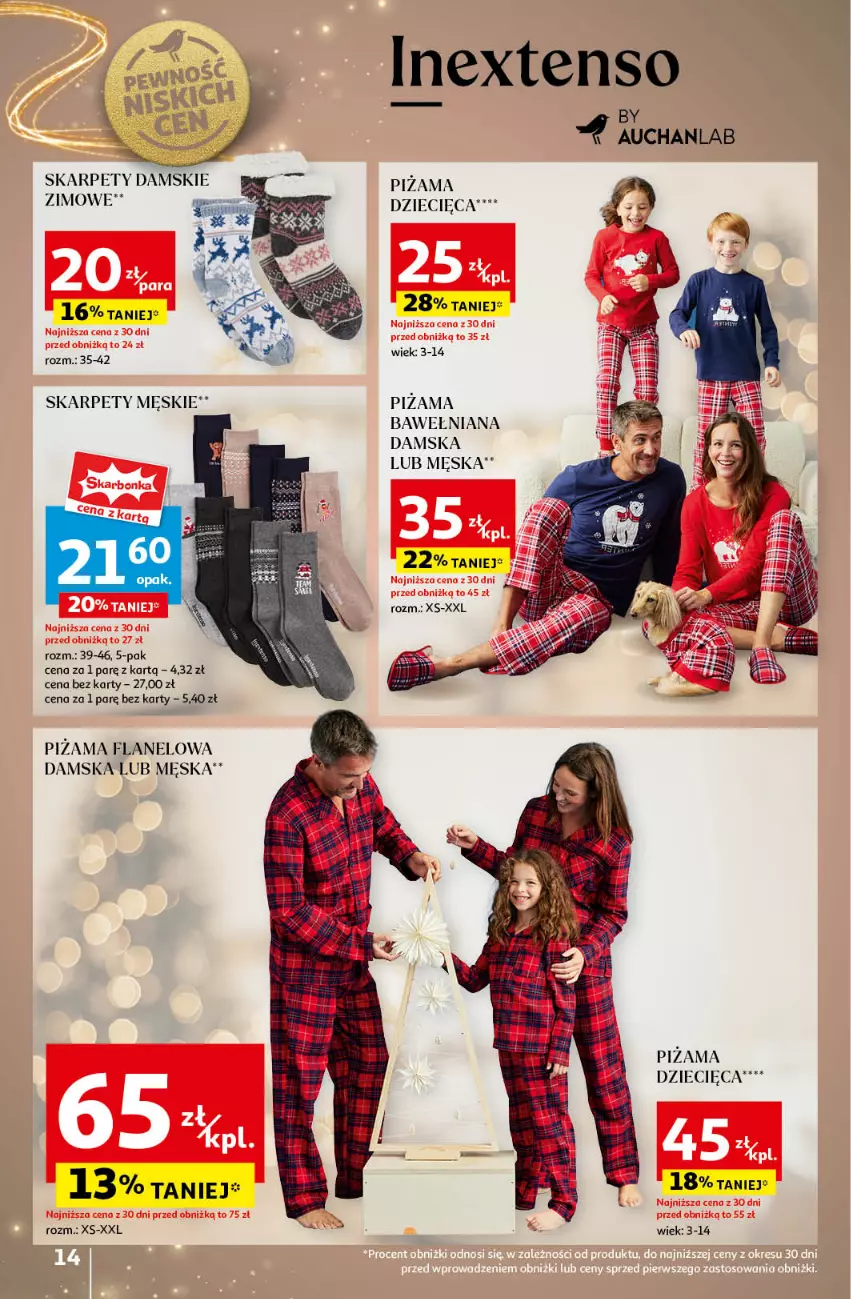 Gazetka promocyjna Auchan - Katalog Moc prezentów Hipermarket Auchan - ważna 28.11 do 15.12.2024 - strona 14 - produkty: Dzieci, Karp, Piżama