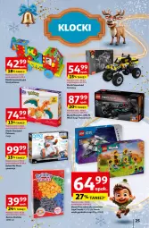 Gazetka promocyjna Auchan - Katalog Moc prezentów Hipermarket Auchan - Gazetka - ważna od 15.12 do 15.12.2024 - strona 25 - produkty: Samochód, Straż pożarna, LEGO Friends, LEGO Technic, LEGO, Robot, LEGO City, Klocki