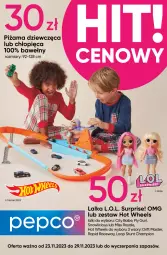 Gazetka promocyjna Pepco - Piżamy świąteczne i zabawki - Gazetka - ważna od 29.11 do 29.11.2023 - strona 1 - produkty: L.O.L., Mattel, Lalka, Hot Wheels, Piżama