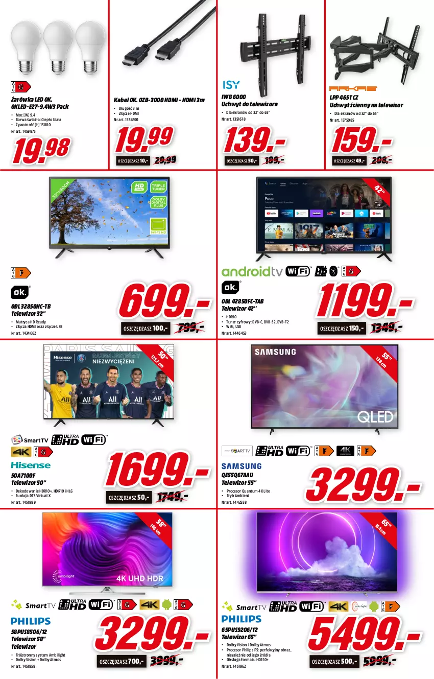 Gazetka promocyjna Media Markt - Gazetka Media Markt - ważna 09.02 do 15.02.2022 - strona 3 - produkty: HD ready, LG, Obraz, Philips, Procesor, Telewizor, Uchwyt do telewizora, Virtu