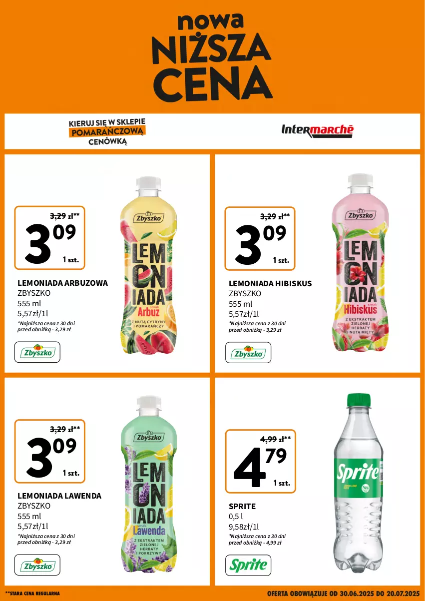 Gazetka promocyjna Intermarche - Gazetka Intermarche - ważna 30.06 do 20.07.2025 - strona 1 - produkty: Arbuz, Hibiskus, Lemoniada, Sprite