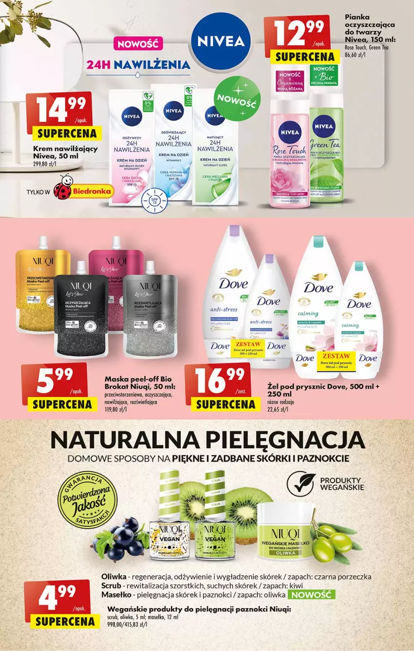 Gazetka promocyjna Ziko - Gazetka Ziko Dermo - ważna 03.11 do 09.11.2022 - strona 53 - produkty: Dove, Herbata, Kiwi, Krem na dzień, Krem nawilżający, Maska, Niuqi, Nivea, Por, Róża, Ser