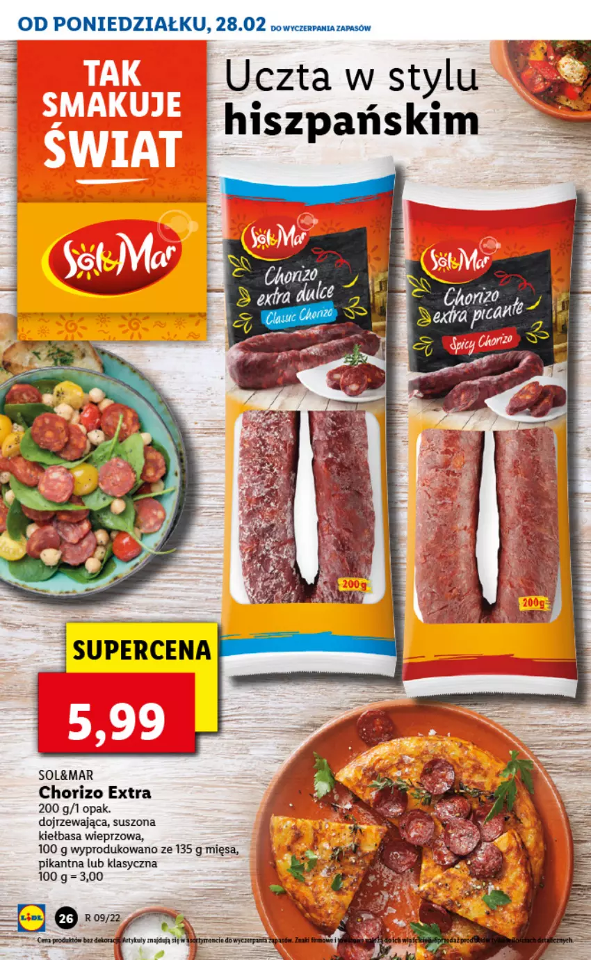 Gazetka promocyjna Lidl - GAZETKA - ważna 28.02 do 02.03.2022 - strona 26 - produkty: Kiełbasa